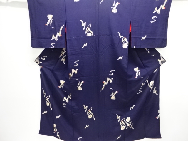 JAPANESE KIMONO / ANTIQUE KIMONO / TAISHO ROMAN STYLE / KINSHA / ABSTRACT